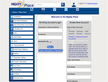 Tablet Screenshot of mightyplace.com
